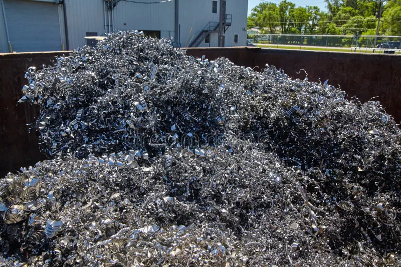 Aluminum scrap material sourcing and recycling facility